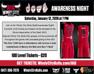 Windy City Bulls Deaf Appreciation Day @ Sears Centre Arena | Hoffman Estates | Illinois | United States