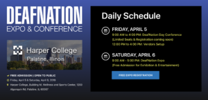 2019 DeafNation Expo @ Harper College | Arlington Heights | Illinois | United States